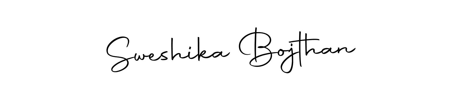 How to make Sweshika Bojthan name signature. Use Autography-DOLnW style for creating short signs online. This is the latest handwritten sign. Sweshika Bojthan signature style 10 images and pictures png