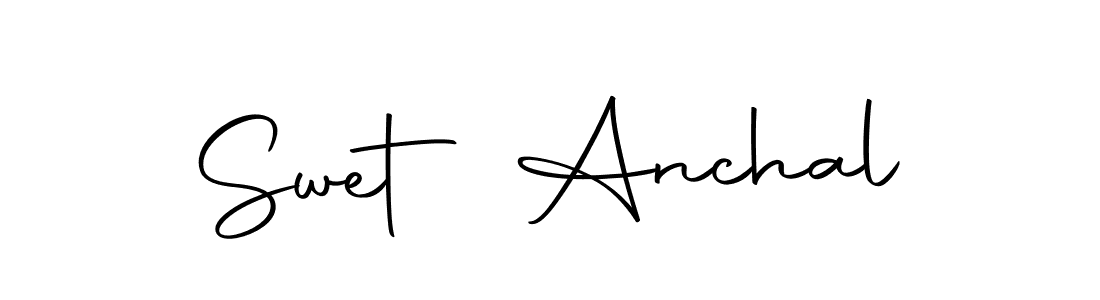 if you are searching for the best signature style for your name Swet Anchal. so please give up your signature search. here we have designed multiple signature styles  using Autography-DOLnW. Swet Anchal signature style 10 images and pictures png