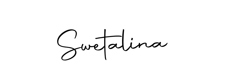 How to make Swetalina name signature. Use Autography-DOLnW style for creating short signs online. This is the latest handwritten sign. Swetalina signature style 10 images and pictures png