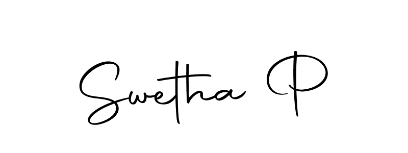 Make a beautiful signature design for name Swetha P. With this signature (Autography-DOLnW) style, you can create a handwritten signature for free. Swetha P signature style 10 images and pictures png