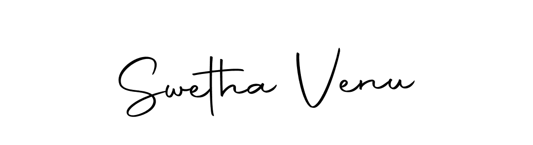 Make a beautiful signature design for name Swetha Venu. Use this online signature maker to create a handwritten signature for free. Swetha Venu signature style 10 images and pictures png