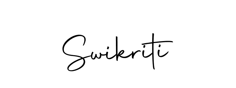 How to make Swikriti signature? Autography-DOLnW is a professional autograph style. Create handwritten signature for Swikriti name. Swikriti signature style 10 images and pictures png