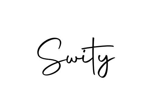 You should practise on your own different ways (Autography-DOLnW) to write your name (Swity) in signature. don't let someone else do it for you. Swity signature style 10 images and pictures png