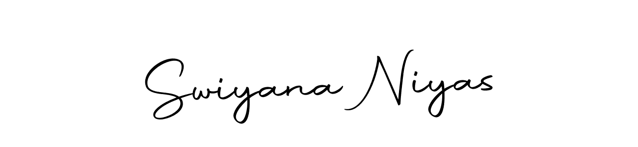 Also we have Swiyana Niyas name is the best signature style. Create professional handwritten signature collection using Autography-DOLnW autograph style. Swiyana Niyas signature style 10 images and pictures png