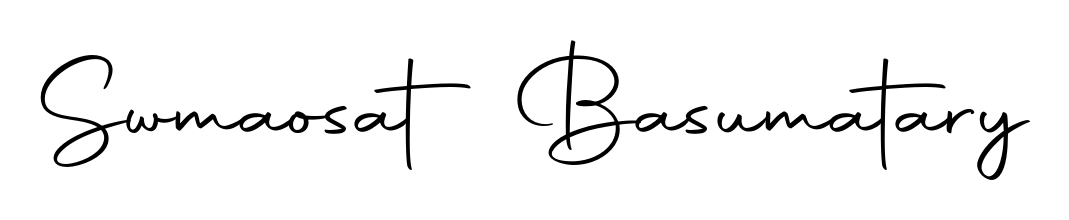 Make a beautiful signature design for name Swmaosat Basumatary. Use this online signature maker to create a handwritten signature for free. Swmaosat Basumatary signature style 10 images and pictures png