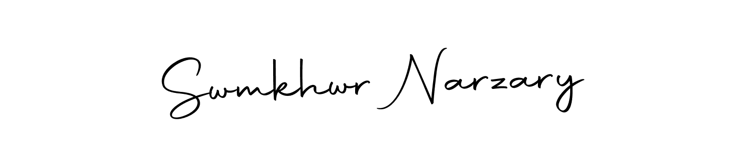 Create a beautiful signature design for name Swmkhwr Narzary. With this signature (Autography-DOLnW) fonts, you can make a handwritten signature for free. Swmkhwr Narzary signature style 10 images and pictures png