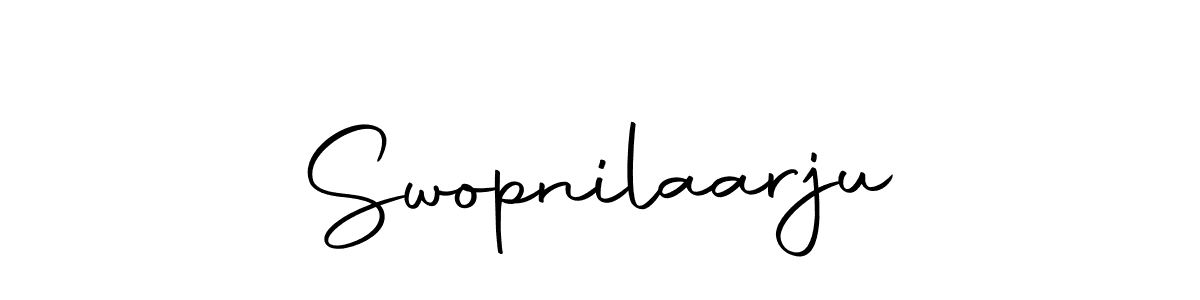 Create a beautiful signature design for name Swopnilaarju. With this signature (Autography-DOLnW) fonts, you can make a handwritten signature for free. Swopnilaarju signature style 10 images and pictures png