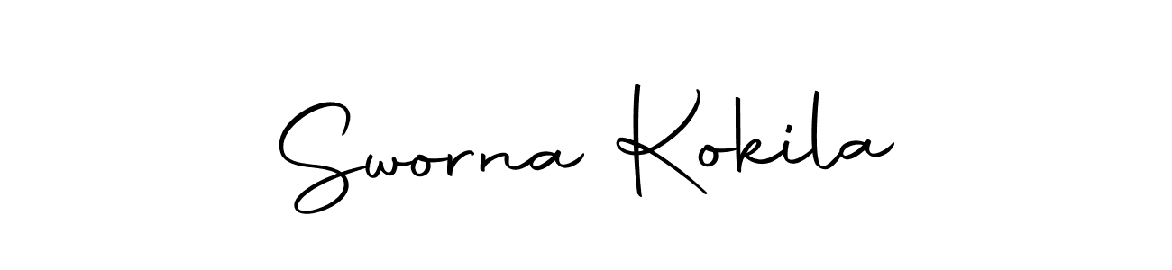 Sworna Kokila stylish signature style. Best Handwritten Sign (Autography-DOLnW) for my name. Handwritten Signature Collection Ideas for my name Sworna Kokila. Sworna Kokila signature style 10 images and pictures png