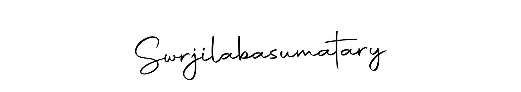 Create a beautiful signature design for name Swrjilabasumatary. With this signature (Autography-DOLnW) fonts, you can make a handwritten signature for free. Swrjilabasumatary signature style 10 images and pictures png
