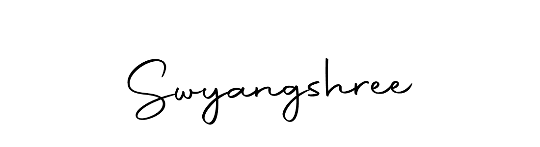 The best way (Autography-DOLnW) to make a short signature is to pick only two or three words in your name. The name Swyangshree include a total of six letters. For converting this name. Swyangshree signature style 10 images and pictures png