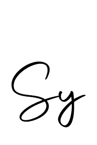 You should practise on your own different ways (Autography-DOLnW) to write your name (Sy) in signature. don't let someone else do it for you. Sy signature style 10 images and pictures png