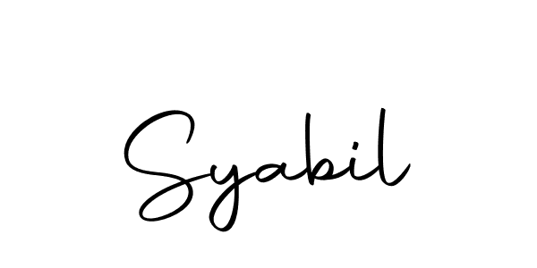 Make a beautiful signature design for name Syabil. Use this online signature maker to create a handwritten signature for free. Syabil signature style 10 images and pictures png