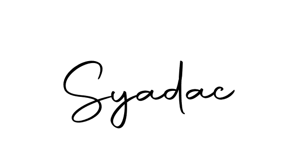 if you are searching for the best signature style for your name Syadac. so please give up your signature search. here we have designed multiple signature styles  using Autography-DOLnW. Syadac signature style 10 images and pictures png