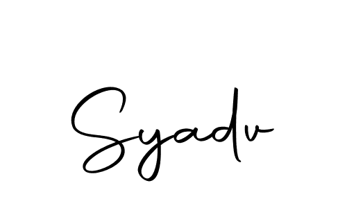 Make a beautiful signature design for name Syadv. Use this online signature maker to create a handwritten signature for free. Syadv signature style 10 images and pictures png