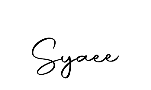 Design your own signature with our free online signature maker. With this signature software, you can create a handwritten (Autography-DOLnW) signature for name Syaee. Syaee signature style 10 images and pictures png