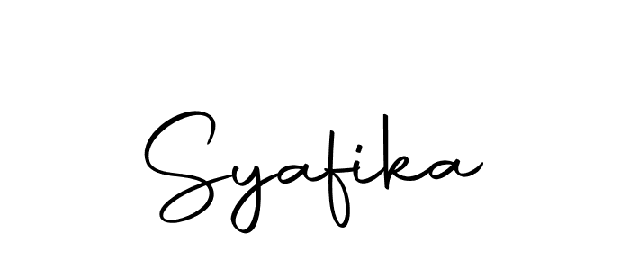 You should practise on your own different ways (Autography-DOLnW) to write your name (Syafika) in signature. don't let someone else do it for you. Syafika signature style 10 images and pictures png