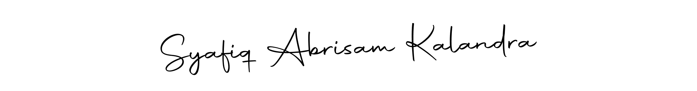 Use a signature maker to create a handwritten signature online. With this signature software, you can design (Autography-DOLnW) your own signature for name Syafiq Abrisam Kalandra. Syafiq Abrisam Kalandra signature style 10 images and pictures png