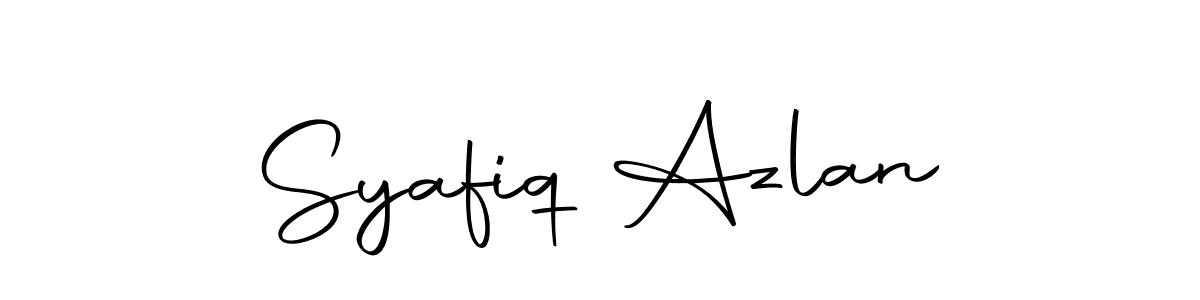 Create a beautiful signature design for name Syafiq Azlan. With this signature (Autography-DOLnW) fonts, you can make a handwritten signature for free. Syafiq Azlan signature style 10 images and pictures png