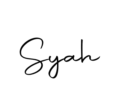 Make a beautiful signature design for name Syah. Use this online signature maker to create a handwritten signature for free. Syah signature style 10 images and pictures png