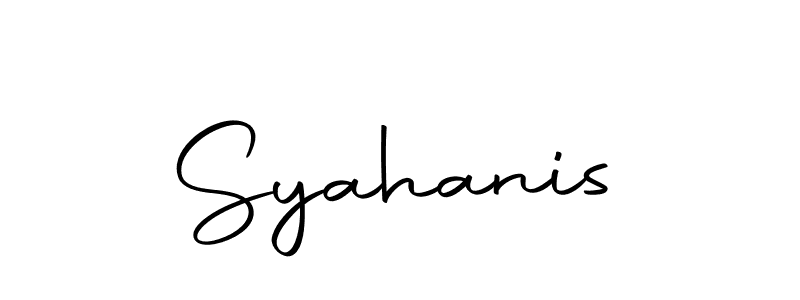 Also You can easily find your signature by using the search form. We will create Syahanis name handwritten signature images for you free of cost using Autography-DOLnW sign style. Syahanis signature style 10 images and pictures png