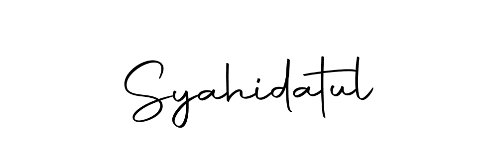 Also we have Syahidatul name is the best signature style. Create professional handwritten signature collection using Autography-DOLnW autograph style. Syahidatul signature style 10 images and pictures png