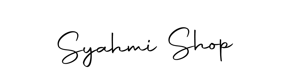 Make a beautiful signature design for name Syahmi Shop. Use this online signature maker to create a handwritten signature for free. Syahmi Shop signature style 10 images and pictures png