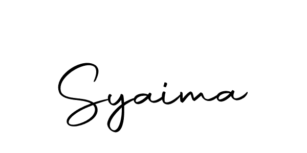 Create a beautiful signature design for name Syaima. With this signature (Autography-DOLnW) fonts, you can make a handwritten signature for free. Syaima signature style 10 images and pictures png