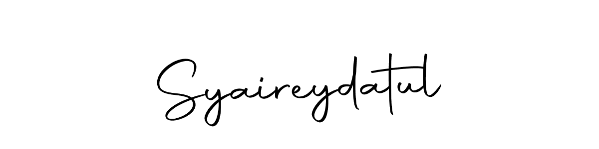 Also we have Syaireydatul name is the best signature style. Create professional handwritten signature collection using Autography-DOLnW autograph style. Syaireydatul signature style 10 images and pictures png