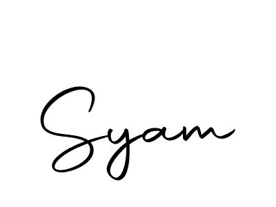 Use a signature maker to create a handwritten signature online. With this signature software, you can design (Autography-DOLnW) your own signature for name Syam. Syam signature style 10 images and pictures png
