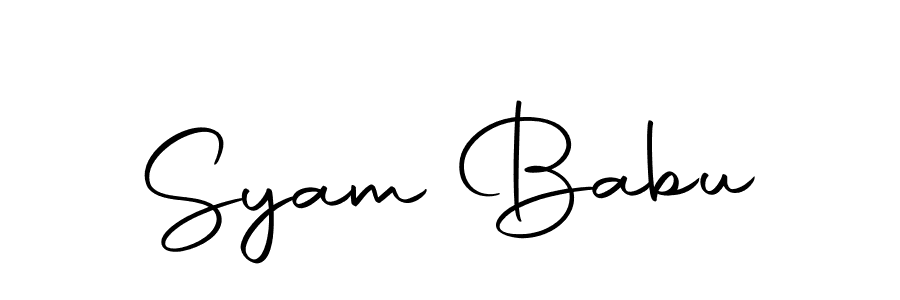 Syam Babu stylish signature style. Best Handwritten Sign (Autography-DOLnW) for my name. Handwritten Signature Collection Ideas for my name Syam Babu. Syam Babu signature style 10 images and pictures png