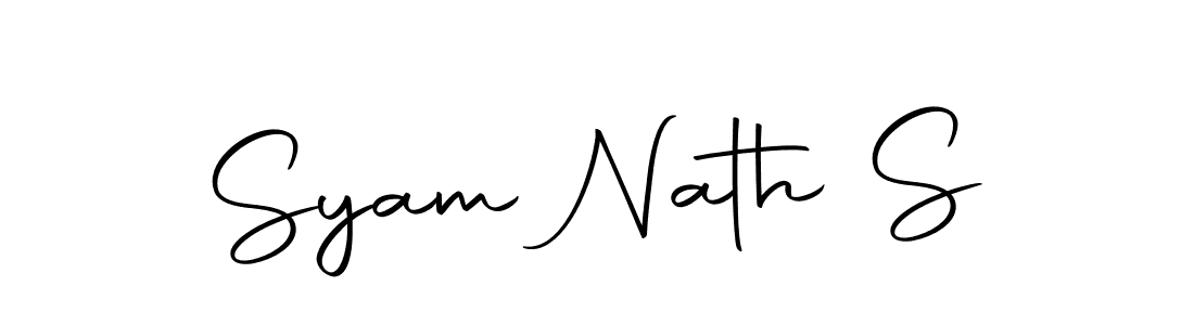 Design your own signature with our free online signature maker. With this signature software, you can create a handwritten (Autography-DOLnW) signature for name Syam Nath S. Syam Nath S signature style 10 images and pictures png