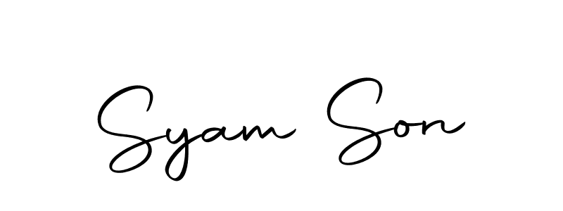 Make a beautiful signature design for name Syam Son. With this signature (Autography-DOLnW) style, you can create a handwritten signature for free. Syam Son signature style 10 images and pictures png