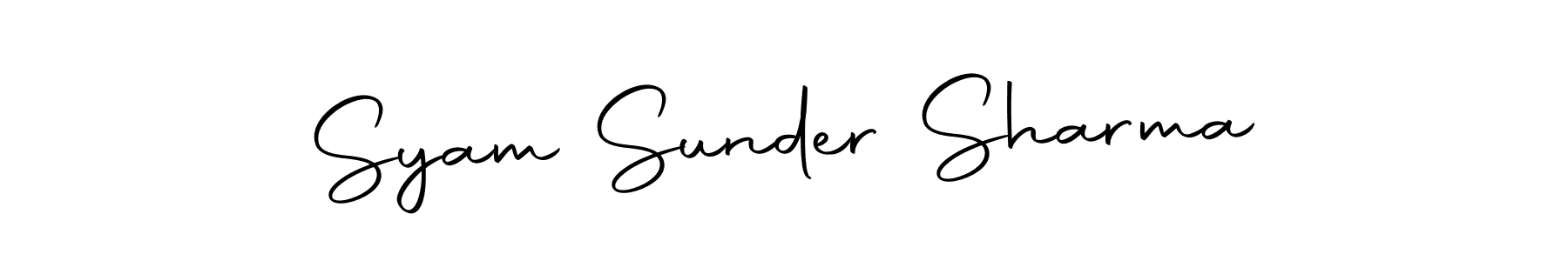 Similarly Autography-DOLnW is the best handwritten signature design. Signature creator online .You can use it as an online autograph creator for name Syam Sunder Sharma. Syam Sunder Sharma signature style 10 images and pictures png