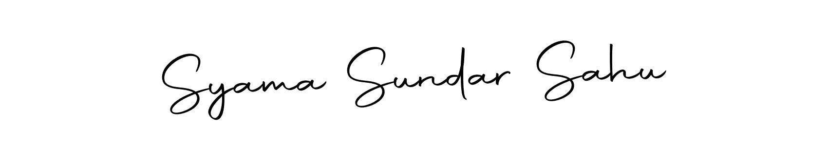 Create a beautiful signature design for name Syama Sundar Sahu. With this signature (Autography-DOLnW) fonts, you can make a handwritten signature for free. Syama Sundar Sahu signature style 10 images and pictures png