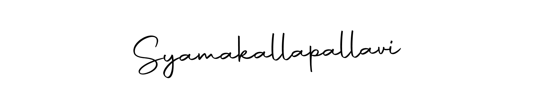 Make a short Syamakallapallavi signature style. Manage your documents anywhere anytime using Autography-DOLnW. Create and add eSignatures, submit forms, share and send files easily. Syamakallapallavi signature style 10 images and pictures png
