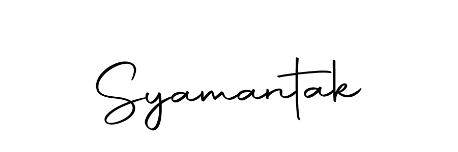 Design your own signature with our free online signature maker. With this signature software, you can create a handwritten (Autography-DOLnW) signature for name Syamantak. Syamantak signature style 10 images and pictures png