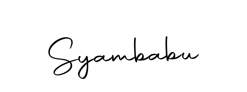 You can use this online signature creator to create a handwritten signature for the name Syambabu. This is the best online autograph maker. Syambabu signature style 10 images and pictures png