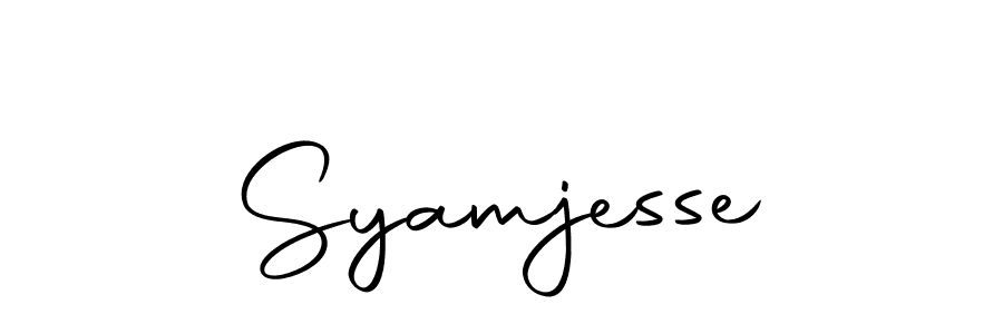 Create a beautiful signature design for name Syamjesse. With this signature (Autography-DOLnW) fonts, you can make a handwritten signature for free. Syamjesse signature style 10 images and pictures png