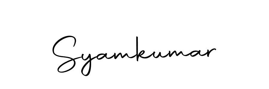 How to make Syamkumar name signature. Use Autography-DOLnW style for creating short signs online. This is the latest handwritten sign. Syamkumar signature style 10 images and pictures png