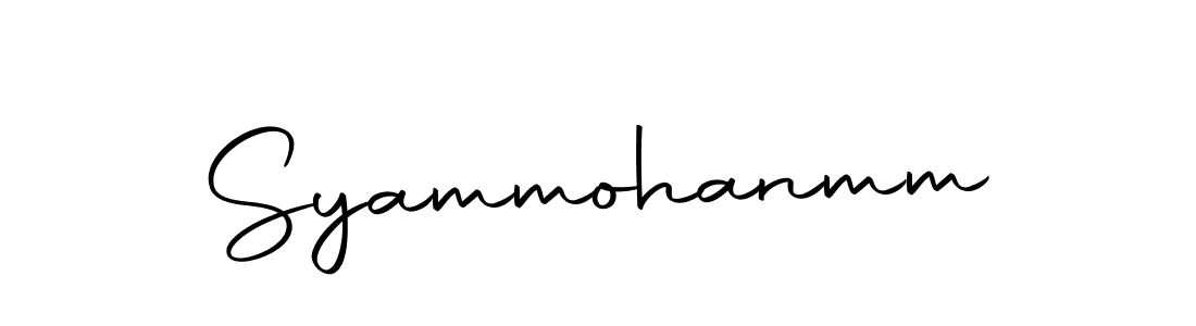 Use a signature maker to create a handwritten signature online. With this signature software, you can design (Autography-DOLnW) your own signature for name Syammohanmm. Syammohanmm signature style 10 images and pictures png