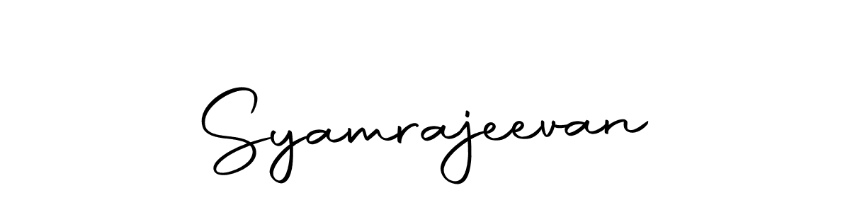 How to make Syamrajeevan name signature. Use Autography-DOLnW style for creating short signs online. This is the latest handwritten sign. Syamrajeevan signature style 10 images and pictures png