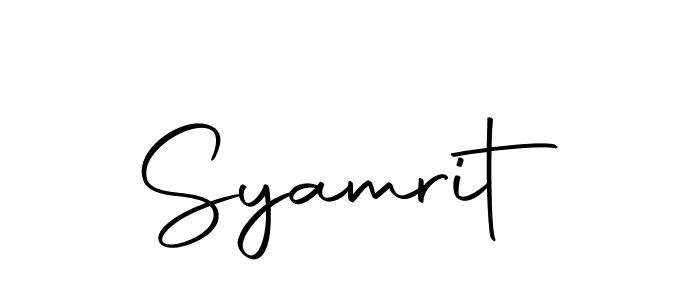 You should practise on your own different ways (Autography-DOLnW) to write your name (Syamrit) in signature. don't let someone else do it for you. Syamrit signature style 10 images and pictures png