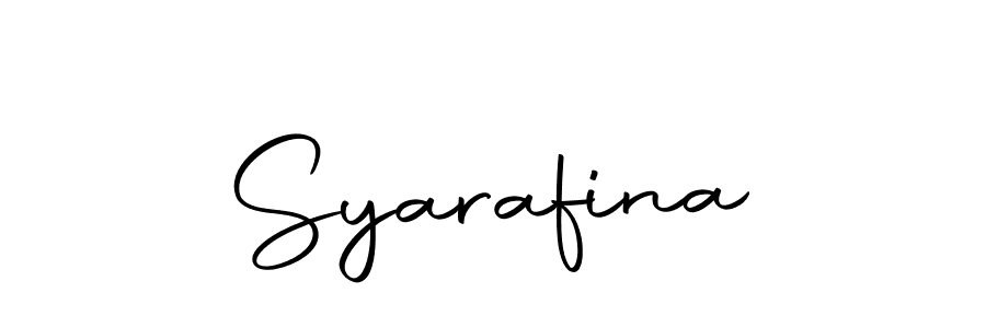 Make a beautiful signature design for name Syarafina. With this signature (Autography-DOLnW) style, you can create a handwritten signature for free. Syarafina signature style 10 images and pictures png