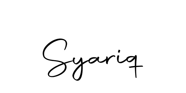 Make a beautiful signature design for name Syariq. Use this online signature maker to create a handwritten signature for free. Syariq signature style 10 images and pictures png