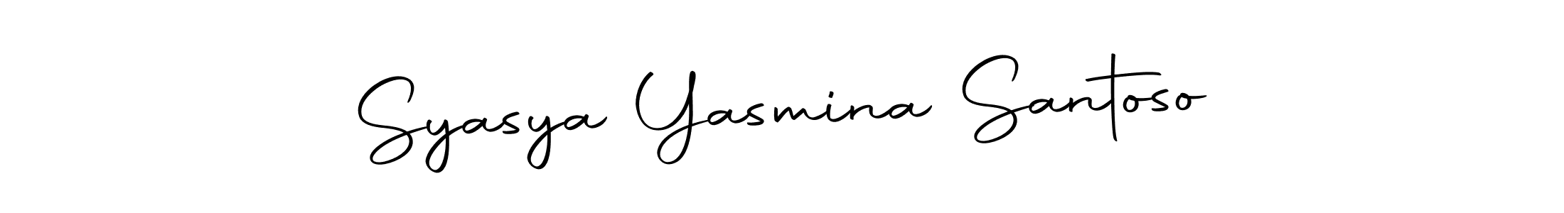 Make a short Syasya Yasmina Santoso signature style. Manage your documents anywhere anytime using Autography-DOLnW. Create and add eSignatures, submit forms, share and send files easily. Syasya Yasmina Santoso signature style 10 images and pictures png