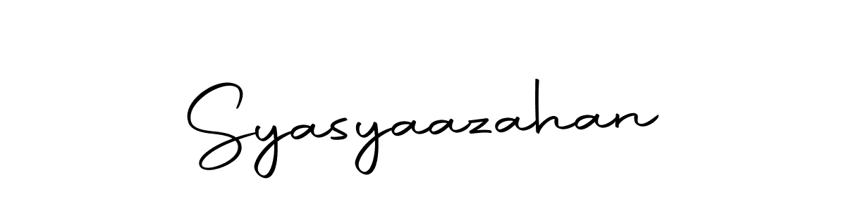Similarly Autography-DOLnW is the best handwritten signature design. Signature creator online .You can use it as an online autograph creator for name Syasyaazahan. Syasyaazahan signature style 10 images and pictures png