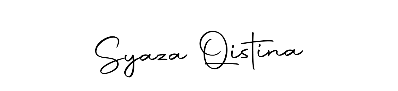 Syaza Qistina stylish signature style. Best Handwritten Sign (Autography-DOLnW) for my name. Handwritten Signature Collection Ideas for my name Syaza Qistina. Syaza Qistina signature style 10 images and pictures png
