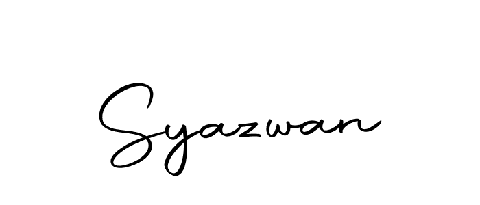 How to make Syazwan name signature. Use Autography-DOLnW style for creating short signs online. This is the latest handwritten sign. Syazwan signature style 10 images and pictures png