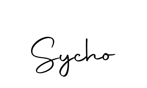 You should practise on your own different ways (Autography-DOLnW) to write your name (Sycho) in signature. don't let someone else do it for you. Sycho signature style 10 images and pictures png