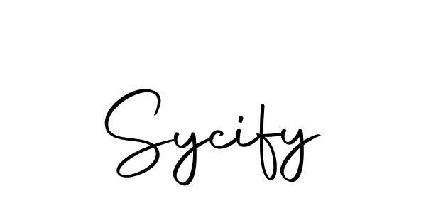 How to make Sycify signature? Autography-DOLnW is a professional autograph style. Create handwritten signature for Sycify name. Sycify signature style 10 images and pictures png